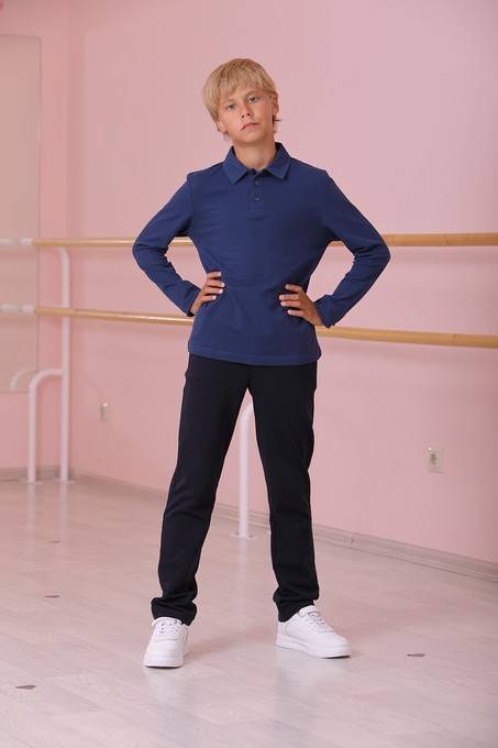 Поло с длинным рукавом