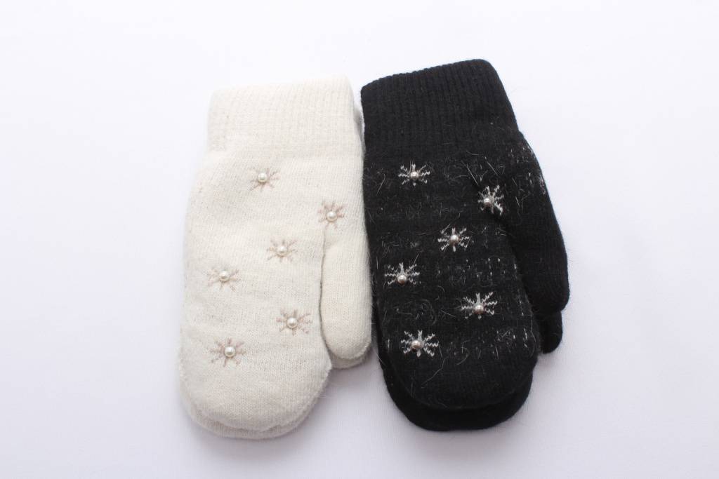 Варежки двойные