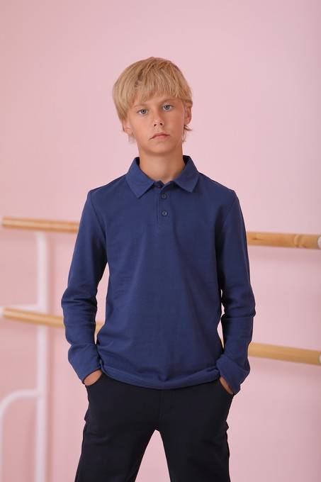 Поло с длинным рукавом