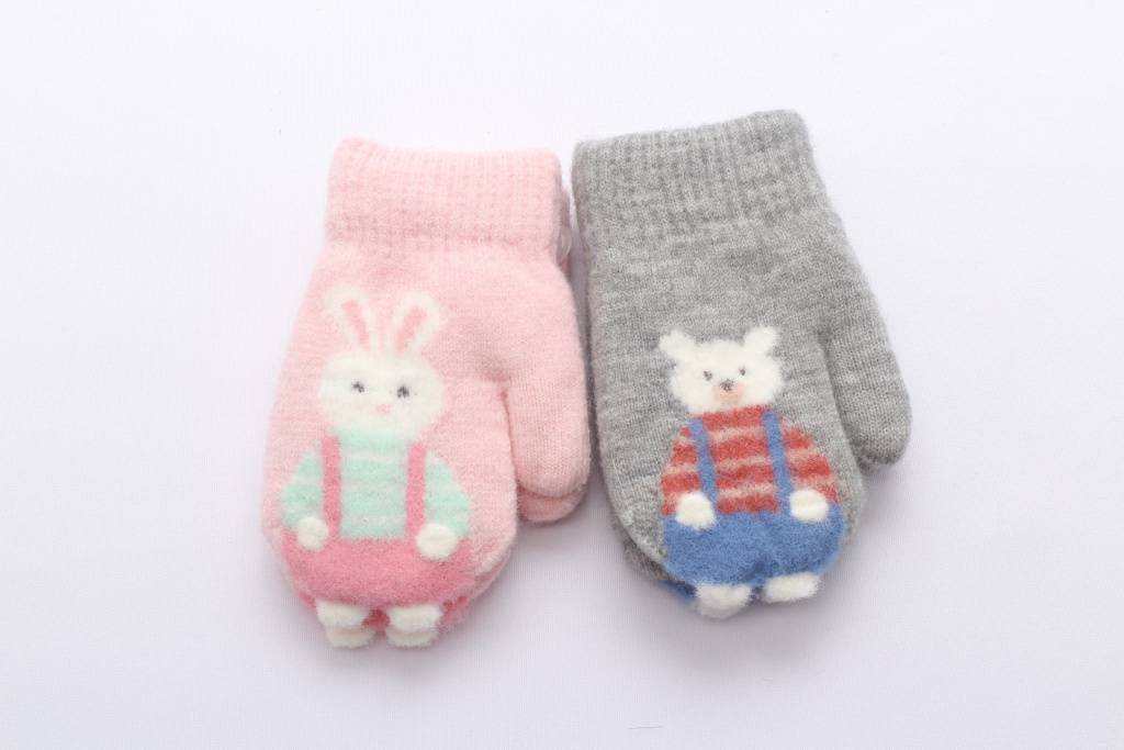 Варежки двойные