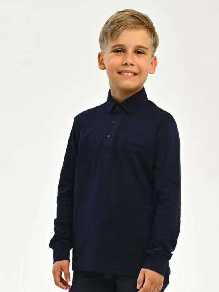 Поло с длинным рукавом