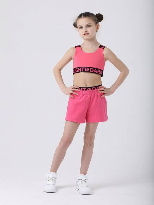 Костюм (топ/велосипедки)