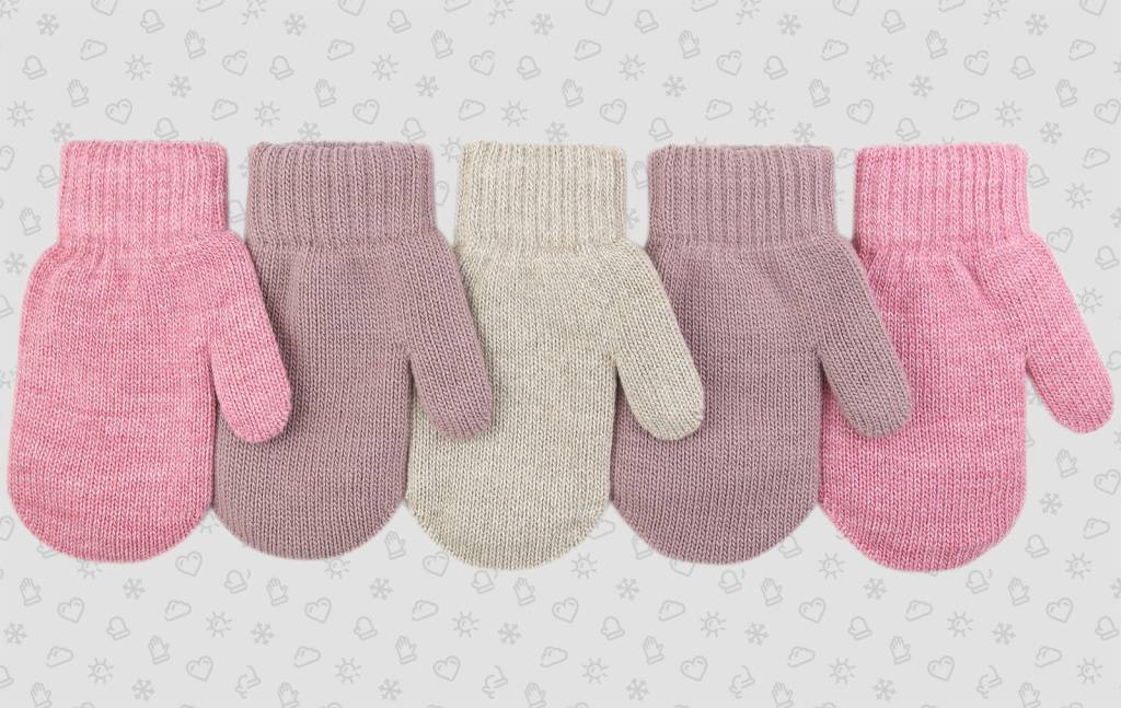 Варежки двойные