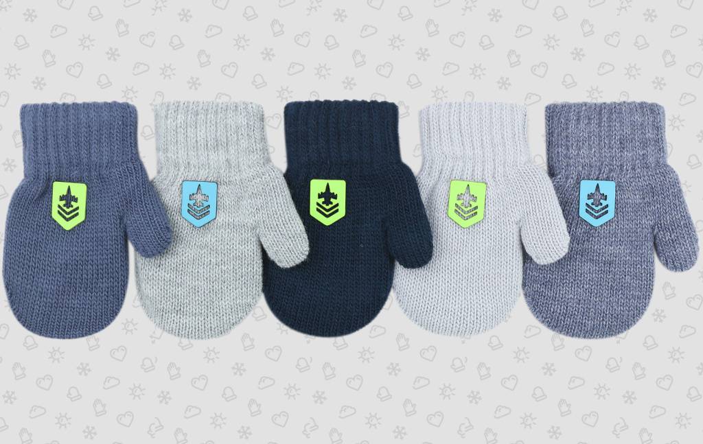 Варежки двойные