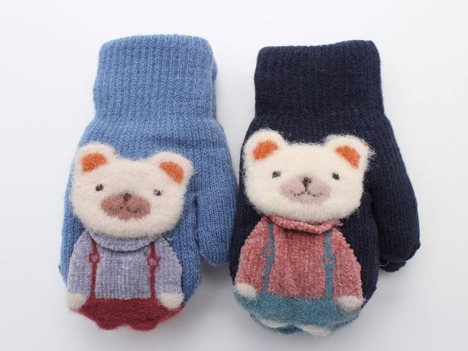 Варежки двойные