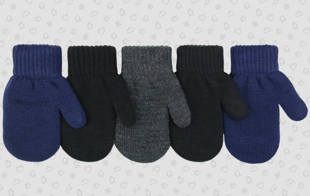 Варежки двойные